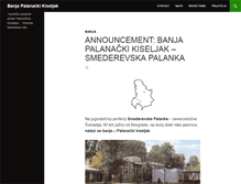 Tablet Screenshot of banjapalanackikiseljak.com